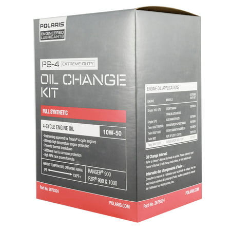 2879324 Polaris Oil Change Kit With Filter Fits 2013+ Ranger 900 & RZR XP