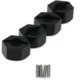 thumbnail image 1 of Montaje hexagonal de rueda fuerte de aleación de aluminio Vogacara RCGOFFLOW 4 Uds para adaptador 1/10 HPI VENTURE RC modelo Negro, 1 of 6