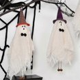 thumbnail image 4 of 2025 1PCS Halloween Hanging Ghosts with Orange Witch Hat Cute Spooky Ghost Hanging Ghost Halloween Decorations, 4 of 5