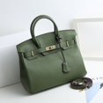 thumbnail image 1 of Nuevo bolso Kelly Birkin con guijarros de gran capacidad, cuero genuino, primera capa de piel de vaca, bolso de hombro moderno y versátil, 1 of 5