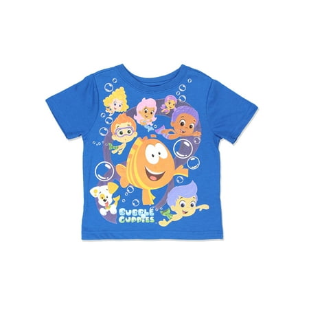 

Bubble Guppies Boys Short Sleeve Blue Tee (Toddler) 7NB6365