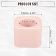 thumbnail image 3 of Unique Bargains Square Mini Ceramic Toothbrush Holder Pink 2.20"x2.20"x1.73" Electric Toothbrush Holder for Bathroom, 3 of 8