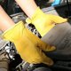 thumbnail image 4 of BRILLAR Guantes de trabajo de piel de vacuno, 2 pares, ideales para conducir, jardinería, corte, construcción, agricultura, motocicleta, 4 of 4