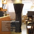 thumbnail image 6 of Outdoor Waterproof Patio Heater Cover 210D Oxford Fabric Standup Outdoor Heater Cover with Zipper XL, 6 of 7