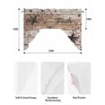 thumbnail image 5 of Rustic Star Brown Swag Valances for Windows, Small Curtains Drapes, Vintage Plants Berry Wooden Grain Kitchen Window Curtains Over Sink Window Treatment Valance for Bedroom/Bathroom 56"x36", 5 of 5