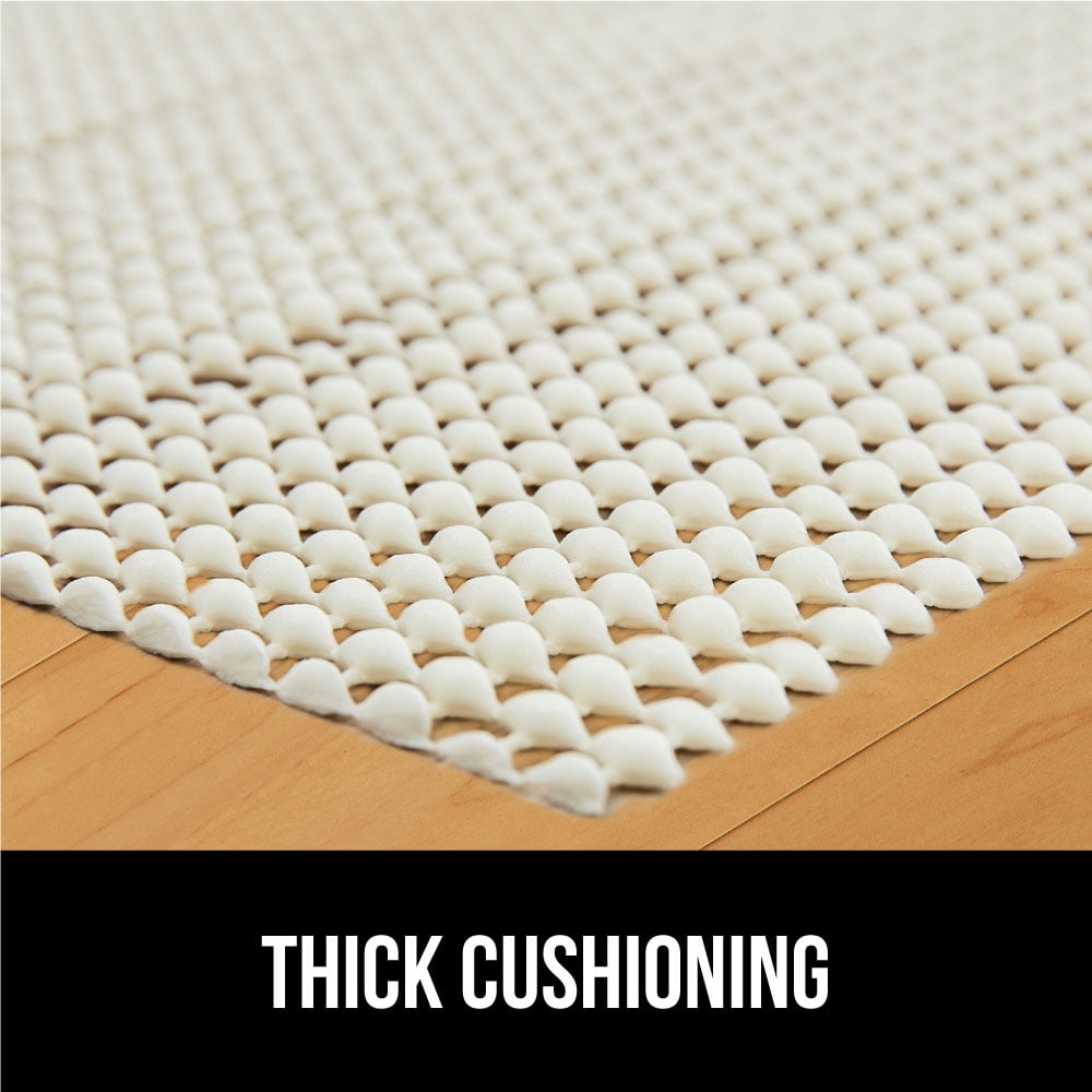 GORILLA GRIP Slip Resistant Rug Gripper Pads for Hard Floors, Keep Rugs in Place, 2x3 Feet