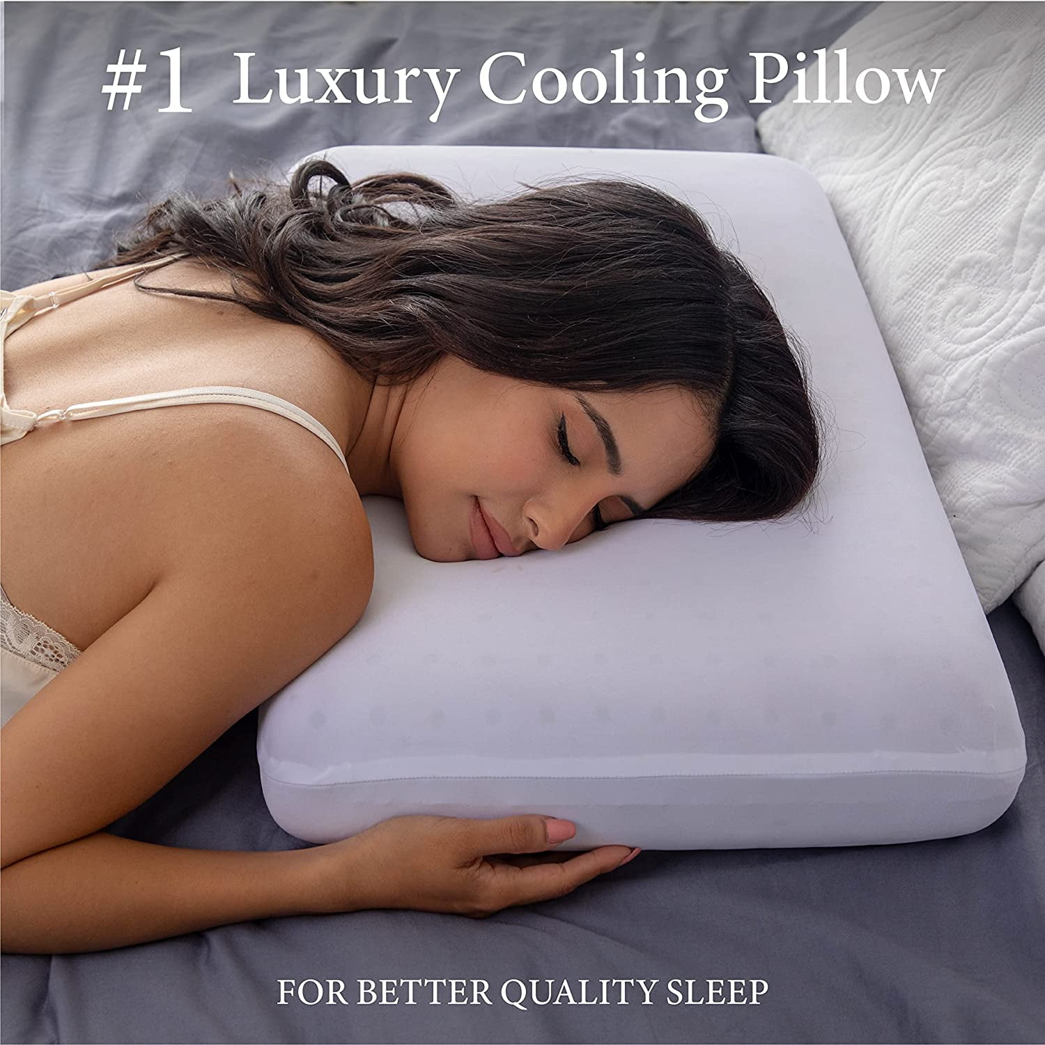 PharMeDoc Memory Foam Cooling Pillow Standard Size Suitable for Back Side Sleepers Walmart