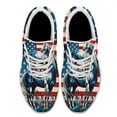 thumbnail image 2 of Patriotic Shoes Horse American flag Print Sneakers Lightweight Comfortable Running Shoes for Men Women White Size 7, 2 of 7