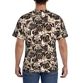 thumbnail image 3 of Vsdgher Cute French Bulldog Print Men's Dry Fit Mesh Athletic Shirts Moisture Wicking Tennis T-Shirt Tops, 3 of 9