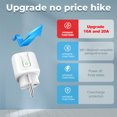thumbnail image 4 of Billuyoard 1-6 uds 20A Tuya WiFi EU/FR enchufe inteligente 220V de potencia enchufe inalámbrico Control remoto del calentador de agua para Electrodomésticos TYPE2 Billuyoard HA008190-00B, 4 of 6