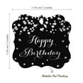 thumbnail image 7 of Inkdotpot Pack Of 50 Happy Birthday Paper Tags DIY Craft Bracket Shape Real Silver Foil Hang Tags, 7 of 7