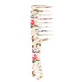 thumbnail image 1 of Large Detangling Scalp Massage Hair Comb Shower Comb W/ Flower Prints - as described, Large, 1 of 6