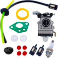 thumbnail image 1 of Kit carburetor pour todeuse à gazon 52cc, 49cc, 43cc with joint, pipe, spark plug and fuel filter (14 pieces), 1 of 4