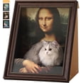 thumbnail image 7 of Mona Lisa Cat Scratcher Bed, Cat Living in Famous Painting, Art 4D Oil with Arm Front Panel, Easy-to-Assemble Bed Couch Cave Condo Creative Home Decoration (Mona Lisa,One Size), 7 of 7
