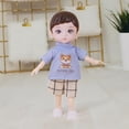 thumbnail image 1 of Muñeca BJD CUTICAT para niño cuerpo articulado 16 cm muñeco Violeta, 1 of 8