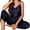 Navy, variant on Deago Womens Satin Silk Pajamas Set Sleeveless Soft Camisole Tops and Pants Sleepwear 2 Piece Pjs Set S-XL