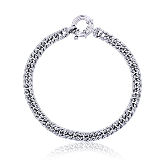 Decadence Sterling Silver Gormetta Link Bracelet