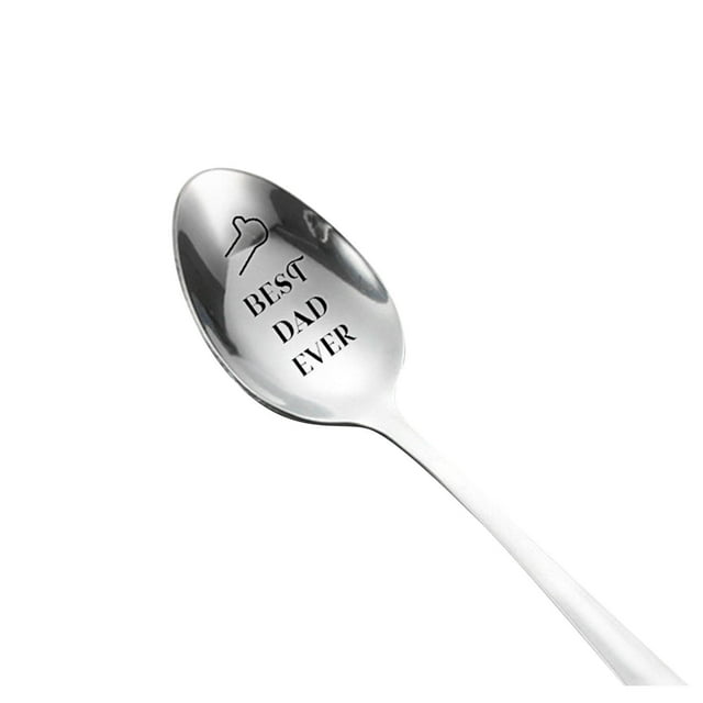 Tableware Engraved Spoon Best Present For Husband Madam Family And Friends Tableware Printing Stainless Steel Spoon