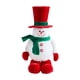 thumbnail image 2 of Adornos navideños, decoraciones navideñas, regalos navideños, decoración de escritorio navideña, figura de muñeco de nieve con gorro rojo de terciopelo, decoración de escena, colgantes de poliéster, 2 of 6