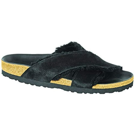 

Birkenstock Womens Daytona VL/FUR Shearling Black 37 EU Narrow