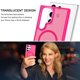 thumbnail image 3 of Funda de teléfono BENTOBEN para Samsung Galaxy S23 Ultra 6.8 - Rosa intenso, 3 of 8