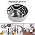 thumbnail image 4 of Mixing Stainless Steel Food Storage Bowls Fresh-Keeping Boxes With 5 Lids Set, 4 of 7