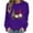 Purple, variant on Merry Christmas Sweatshirt for Women Cute Gnomes Print Sweatshirts Crewneck Graphic Pullover Long Sleeve Holiday Party Tops for Women