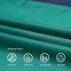 thumbnail image 5 of Poncho de lluvia con capucha de moda con chaqueta impermeable de bolsillo Estilo de cremallera para hombres/mujeres adultos esquí esquí Gafas de esquí, 5 of 5