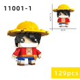 thumbnail image 1 of One Piece/Naruto Brick Headz, bloques de construcción, Luffy Zoro Uchiha Itachi Uzumaki Naruto, figuras de Anime, modelos, juguetes educativosWith box Gong Bohan LED, 1 of 2