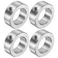 thumbnail image 1 of Unique Bargains 4 Packs Set Screw Collars 1-3/8' Bore 304 Stainless Steel Shaft Collars, 2-1/8' OD, 3/4' Width, 1 of 5