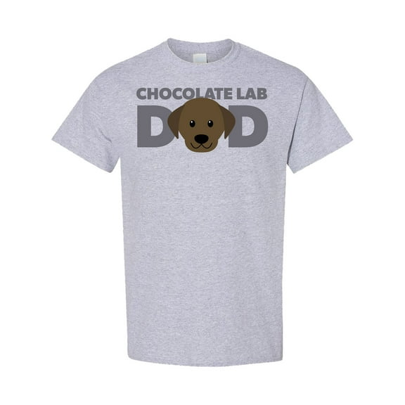 Inktastic Chocolate Lab Dad T-Shirt