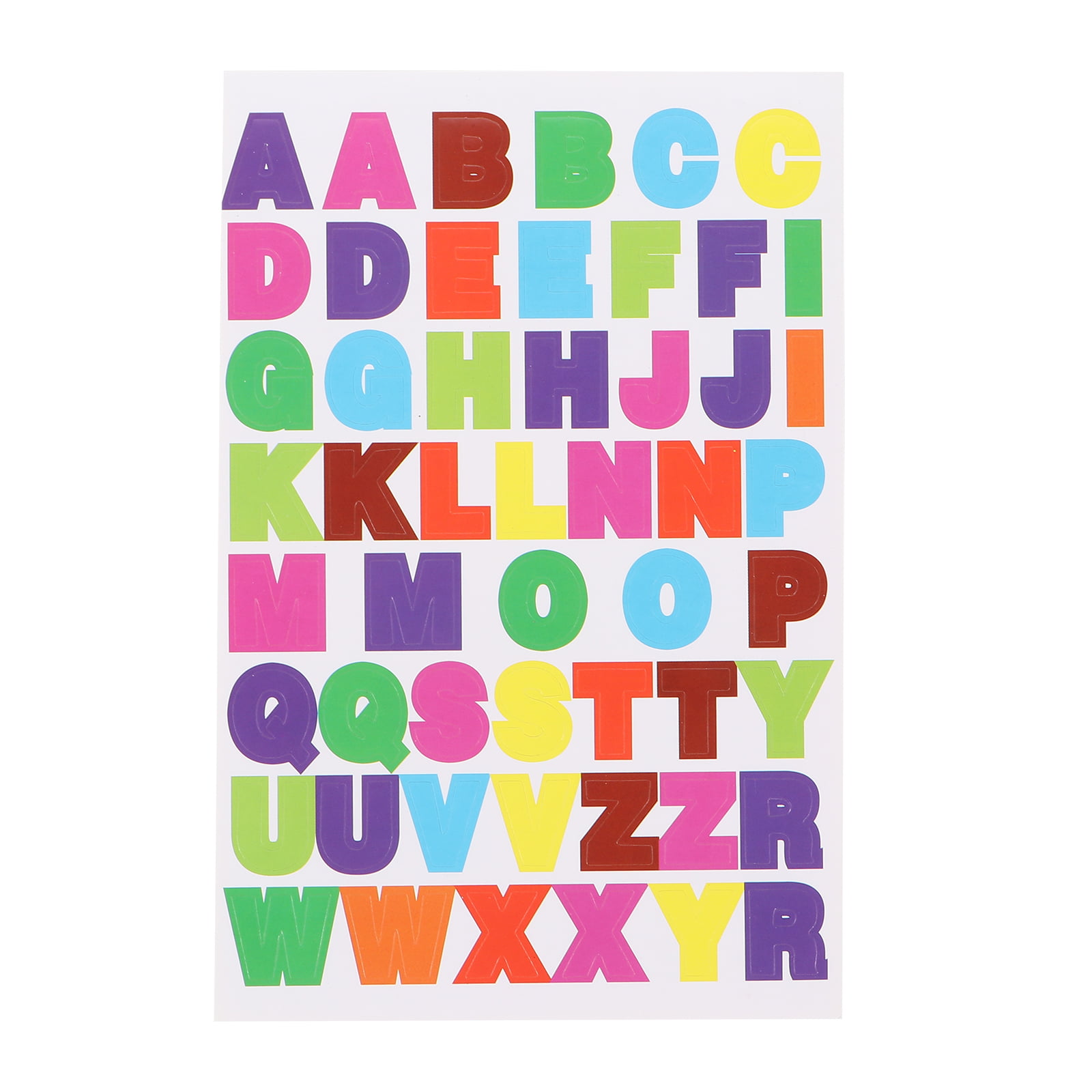 Scrapbook Letter Stickers Lot 46 Pages Big Mix Alphabet Letters