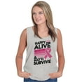 thumbnail image 4 of Happy Alive Built To Survive Warrior Tank Top Tee Shirt Women Brisco Brands S, 4 of 6