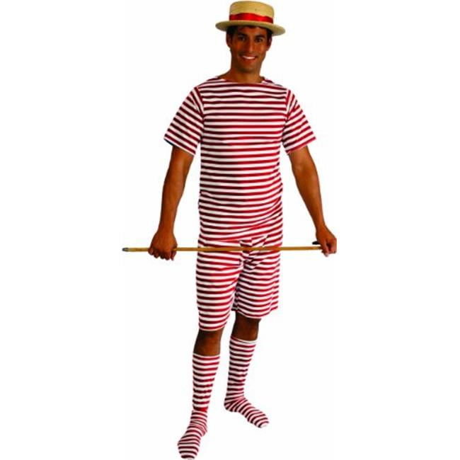 Alexander Costume 18026R Old Fashion Bathing Suit Mens 2X, Red