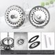 thumbnail image 3 of Set of 2 Kitchen Sink Stopper, 80mm Stainless Steel Kitchen Sink Drain, Anti-Blocking Kitchen Sink Filter Spit Sink Strainer Quick Drain, 3 of 5