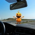thumbnail image 3 of 2Pcs Halloween Pumpkin Car Keychain Vibrant Home Decoration Creative Wide Application Multifunctional Car Pendants, 3 of 10
