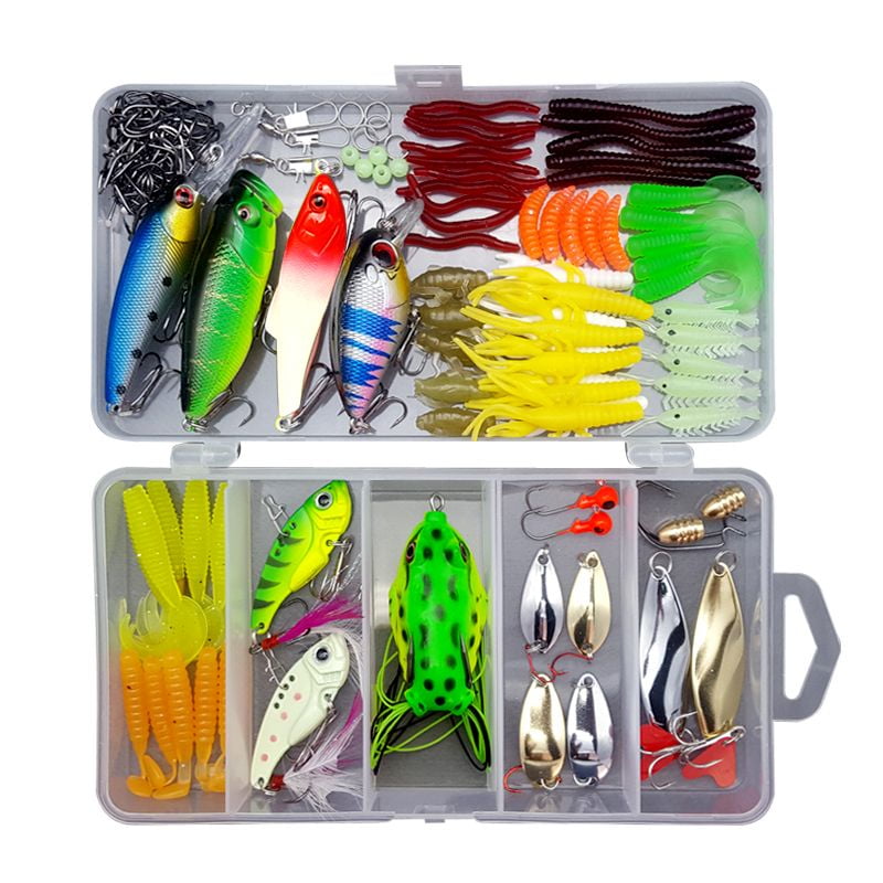 Floating Bass Rubber Topwater Tackle Hooks Fishing Lure Bait Frog 