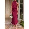 thumbnail image 4 of Vestido PRETTYGARDEN 2025 Verano Satén Sin Mangas Maxi XXL, 4 of 8