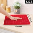 thumbnail image 5 of decorUhome 100% Cotton Terry Kitchen Dish Cloths, Ultra Soft and Absorbent Dish Towels for Kitchen, Perfect for Drying and Washing Dishes, 6 Pack, 12 x 12 Inches, Red, 5 of 8