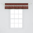 thumbnail image 2 of Ambesonne African Window Valance, Wildlife Animal Skin, 42" x 12", Brown and Red, 2 of 3