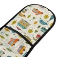 thumbnail image 2 of Dailycode Double Sided Oven Mitt with Loop Heat Resistant Kitchen Long Potholders 7" x 35" Car Building Tree, 2 of 6