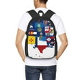 thumbnail image 4 of Balery The Map Of United States Mochila para hombre y mujer - Tela Oxford 600D resistente - Gran capacidad, resistente al agua, ideal para la escuela, viajes y senderismo, 4 of 6
