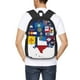 thumbnail image 4 of Disketp The Map Of United States Mochila Minimalista de Gran Capacidad, Mochila de Viaje para Escuela, Trabajo o Uso Diario, 4 of 6