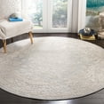 thumbnail image 2 of SAFAVIEH Reflection Sophia Traditional Area Rug, Light Grey/Cream, 8' x 8' Round, 2 of 5