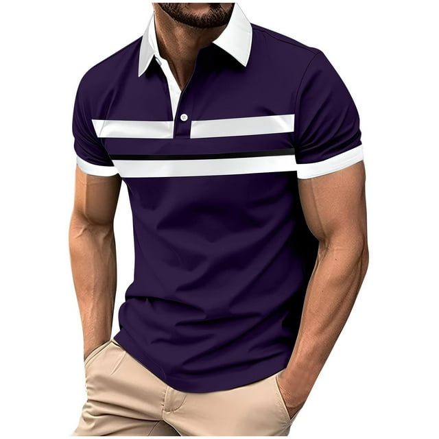 Mens Manga Corta Botón Abajo Camisas con Bolsillo Pulover Botón de Impresión de la Camisa de Solapa de Poliéster Cuello de Vuelta, Blusa Casual para Hombres