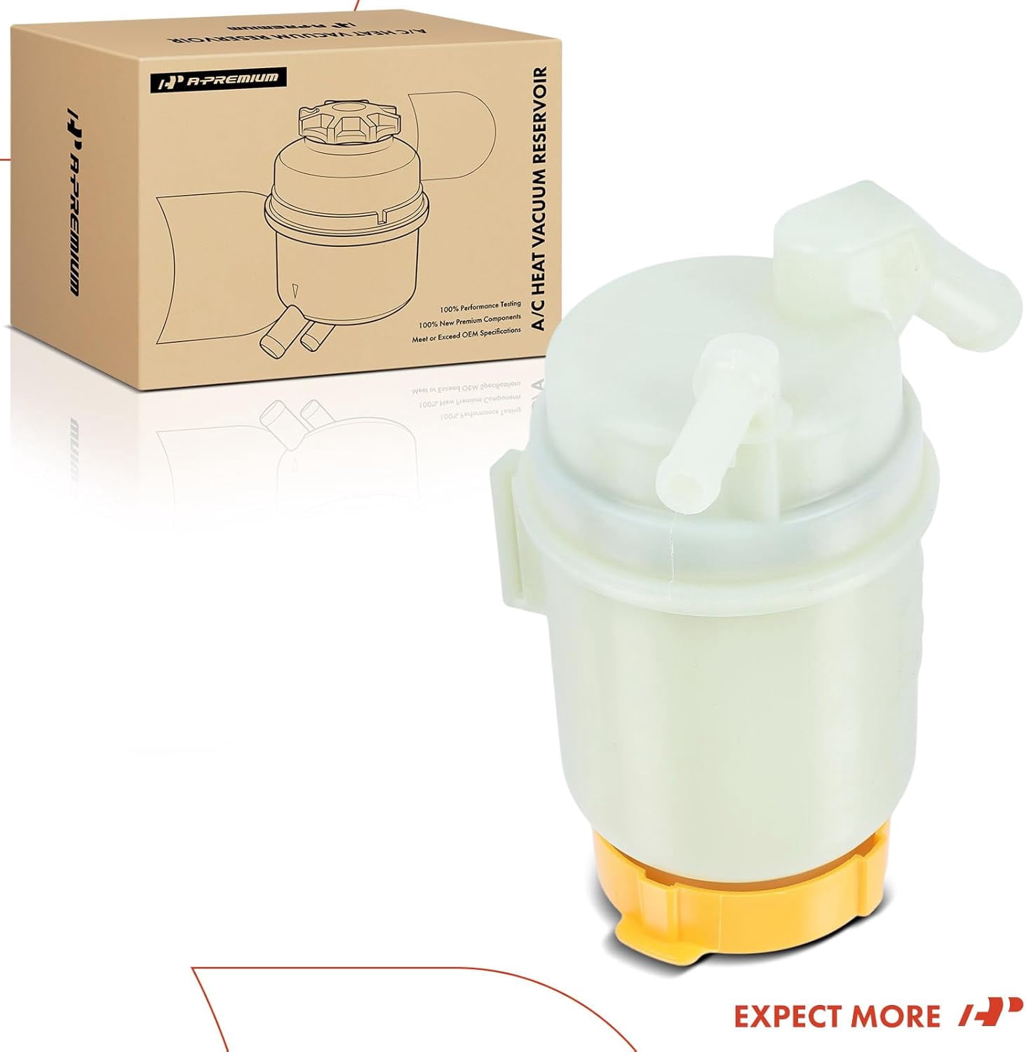 A-Premium Power Steering Reservoir Tank Compatible with Subaru Forester 2003-2008 2.5L Replace# 34630SA000, 34630SA001