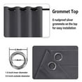 thumbnail image 5 of DWCN Dark Grey Blackout Curtains for Bedroom with Tiebacks - Thermal Insulated Light Blocking Grommet Window Curtains for Living Room, 42 x 54 inch Length, Set of 2 Panels, 5 of 7