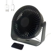 USB Desk Fan Mini Portable Fan with Strong Airflow Small Table Fan 3 speeds 360Rotatable Personal Fan for Desktop Home Office Bedroom Camping Outdoor,5.9Inch,3.3ft Cable