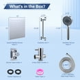 thumbnail image 4 of Doulami 12 Inch Rainfall Shower Head Combo 5-Setting High Pressure Handheld Showerhead, 4 of 10