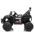 thumbnail image 7 of Xuanlur 12V Ride On UTV, Off-Road UTV Truck with Remote Control, Anti-Collision Bar, High Chassis, Anti-Slip Wheels & 4-Wheel Suspension, Black, 7 of 7